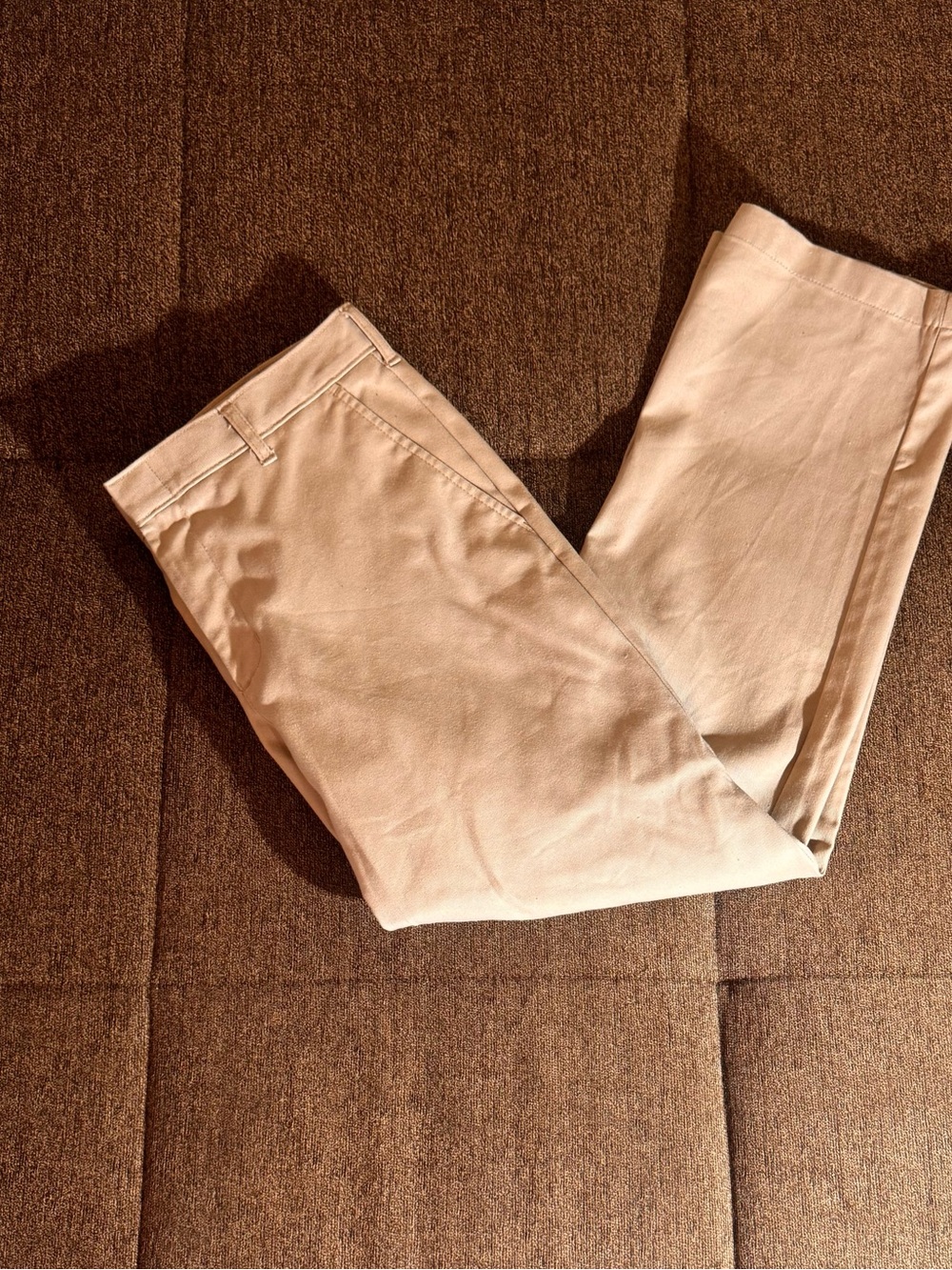 Men's Tailored Chino Pants in Light Beige